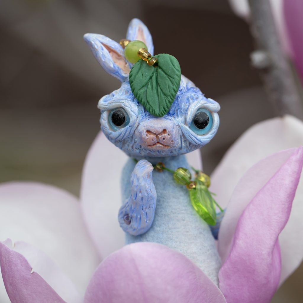 Miss Bleugh Bunny Art Doll