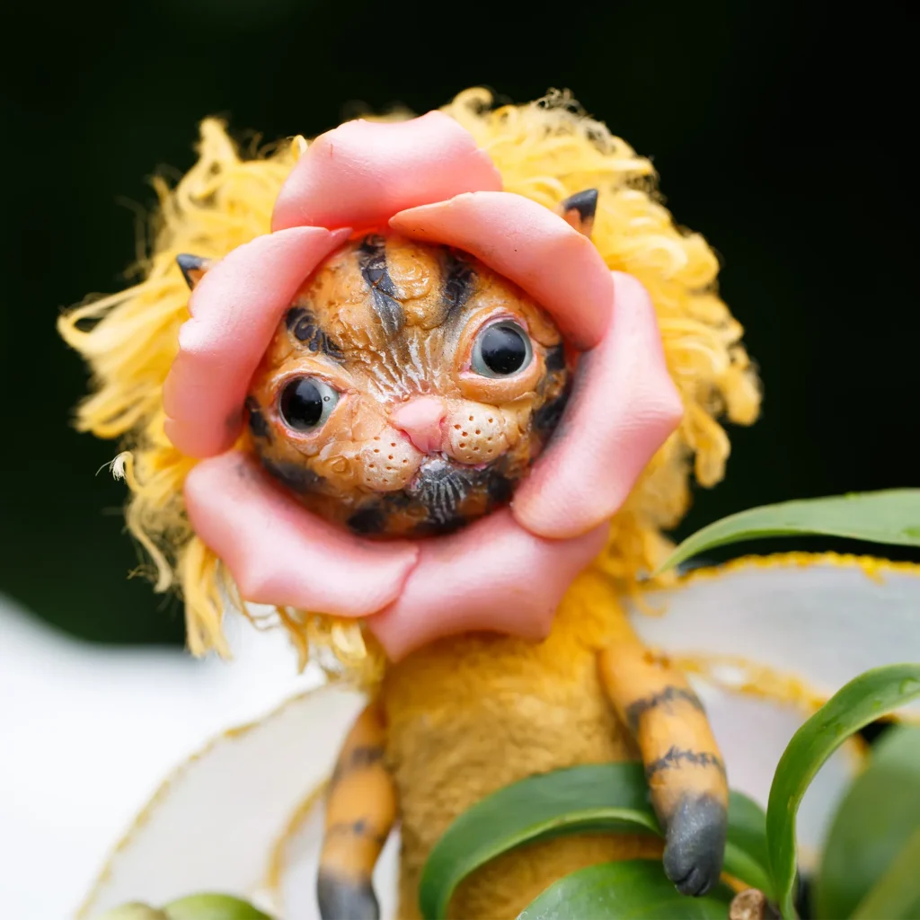 Honey Puss – Cat Bee Art Doll