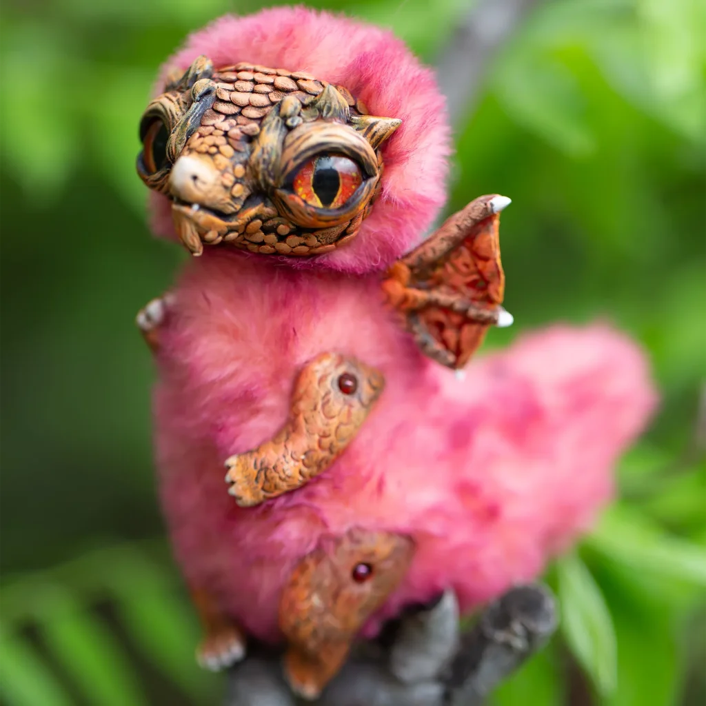 Sparklet the Fire Dragon Art Doll